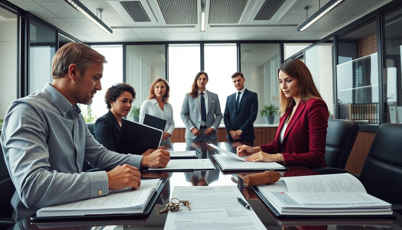 Business agreement signing